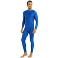thumbnail image 2 of Fldy Men Long Sleeve Catsuit Bodysuit Zipper Front One-piece Jumpsuit Full Body Unitard Zentai Costume Blue X-Large, 2 of 7