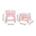 thumbnail image 2 of facefd Portable Step Stool Plastic Collapsible Child Chair Non-sliping Shower Sitting Stool, 2 of 9
