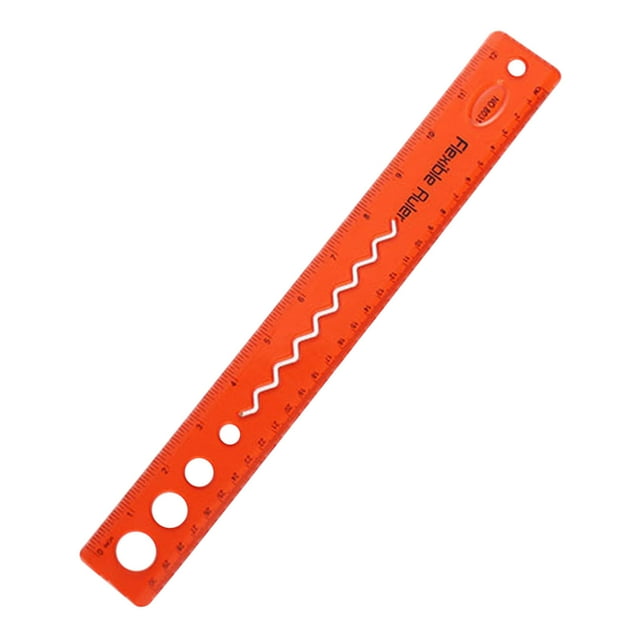 Flexible Ruler,30cm/12inch Plastic Ruler Shatterproof,Foldable Multifunctional School Supplies ,Straight Edge Ruler Soft Bendable Ruler Clear Ruler for Kids & Adults School Classroom Office