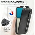 thumbnail image 3 of Zipper Wallet Case for Samsung Galaxy A53 5G, PU Leather [Card Holder Slot Handbag] with Adjustable Kickstand Flip Phone Cover for Samsung Galaxy A53 5G Black, 3 of 7