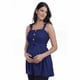 thumbnail image 1 of Blusa Maternidad Rayón Fresca Cómoda Ropa Embarazo Blusa Mujer Casual Tirantes Ajustables Color Azul Marino, 1 of 2