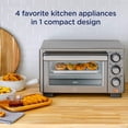 thumbnail image 3 of Oster Compact Countertop Oven With Air Fryer, Stainless Steel, 3 of 6