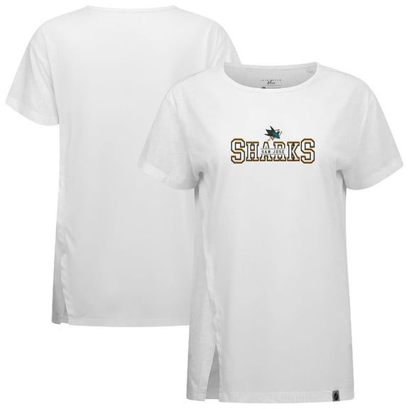 Women's Levelwear  White San Jose Sharks Influx Journey T-Shirt