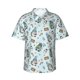 thumbnail image 1 of Fotbe Winter Wonderland Light Blue Camisa Hawaiana para Hombre Unisex – Camisa Casual de Verano con Botones de Manga Corta de Algodón y Lino,XX-Large, 1 of 7
