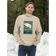 thumbnail image 2 of A Wood Ibis Sweatshirt Men -John James Audubon Designs, Male 3X-Large, 2 of 4