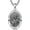 B02-St Christopher, variant on Patron Saint Necklace 925 Sterling Silver Amulet Protection Pendant Religious Jewelry for Men Women
