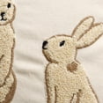 thumbnail image 5 of Yanxiao 2026 Easter Bunny Pillow Covers, Spring Holiday Embroidered Rabbit Cushion Cover, Soft Hidden Zipper Pillowcase for Living Room Bed & Farmhouse Seasonal Home Decor E, 5 of 13