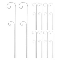 STRANDCHIC Metal Garden Label Stakes with Outdoor Hanging Hooks, 20 Pieces for Plant Markers