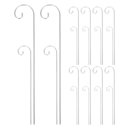 STRANDCHIC Metal Garden Label Stakes with Outdoor Hanging Hooks, 20 Pieces for Plant Markers