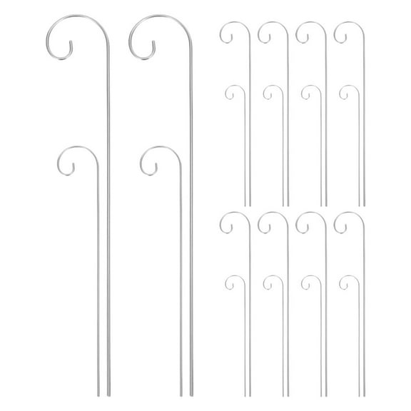STRANDCHIC Metal Garden Label Stakes with Outdoor Hanging Hooks, 20 Pieces for Plant Markers