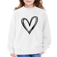 thumbnail image 7 of Heart Print Sweatshirt for Girls Cute Oversized Long Sleeve Sweaters Preppy Crewneck Tween Girls Trendy Clothes, 7 of 7