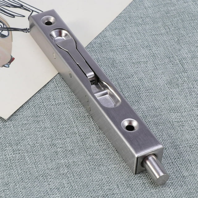 GOOHOCHY Silver Fire Door Bolt Door Latch Latch Brushed Texture Office Use 1Set