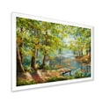 thumbnail image 2 of Meandering River With Autumn Forest 32 in x 16 in Framed Painting Canvas Art Print, by Designart, 2 of 4