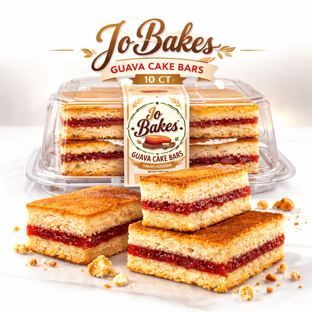 Jo Bakes Masa Real de Guayaba Guava Pastry Snack Bars, 10 Count