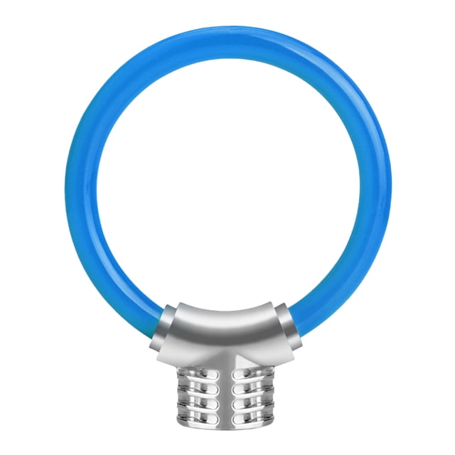 Candado de anillo de bicicleta Eigraketly antirrobo portátil azul
