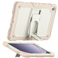 thumbnail image 7 of XYX For Samsung Galaxy Tab A9+/A9 Plus Case 11 inch, 3in1 Heavy Duty Shockproof Tablet Case with Stand, Shoulder Strap (2023, SM-X210/X216/X218), Cream Rose Gold, 7 of 7