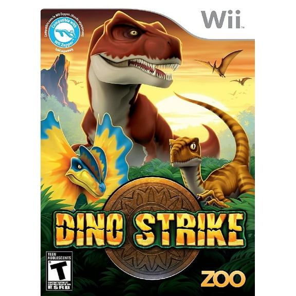 Restored Dino Strike (Nintendo Wii, 2011) Dinosaur Game (Refurbished)