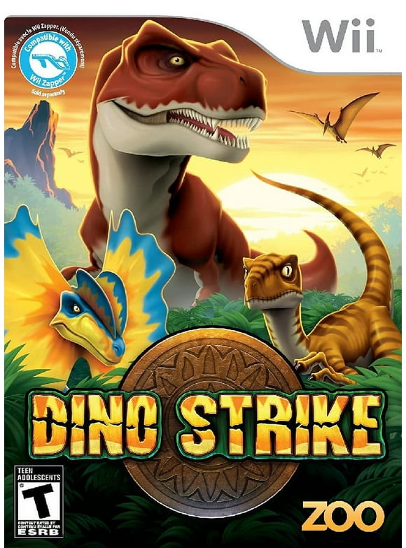 Restored Dino Strike (Nintendo Wii, 2011) Dinosaur Game (Refurbished)