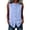 Light Blue, variant on Button Down Tank Shirt for Women Collar Mock Neck Chest Pocket Sleeveless Blouse Fashion Dressy Work Tops