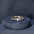thumbnail image 6 of Rosec Jewels Lab Diamond Heart Ring for Engagement - Half Carat Diamond Ring Solitaire (EF-VS Quality), 10K Yellow Gold, US 13.00, 6 of 8