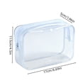 thumbnail image 4 of 1-10PC Clear Toiletry Bag Quart Size Travel Makeup Cosmetic Pouch Waterproof Transparent Organizer with Zipper Carry-On Airport Compliant for Women Men Travel Essential 6.7x2x4.5 Inch, 4 of 6