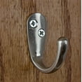 thumbnail image 3 of GlideRite 1-3/4 in. Classic Small Single Wall Coat Hooks, Satin Nickel, Pack of 25, 3 of 3