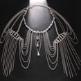 thumbnail image 3 of Crystal Tassels Shoulder Chain Necklace Multilayered Body Jewelry for Women, 3 of 12