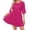 Dresses-888Hot Pink, variant on Gamivast Sequin Dress for Women Sparkly Prom Dress Crewneck Cocktail Dress Half Sleeve Tiered Glitter Mesh Party Evening Event Gown