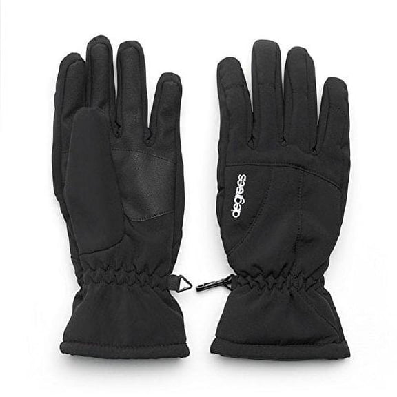 Degrees By 180's Ladies / Women's Racer Tec Touch Winter Gloves (Extra Large, Black)
