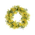 thumbnail image 2 of Corona artificial, corona verde, colgante de pared, corona decorativa de primavera 45CM, 2 of 9