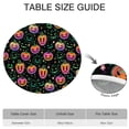 thumbnail image 6 of Colorful Halloween Pumpkins Round Fitted Tablecloth with Elastic Edge,Dining Table Cover Waterproof,Outdoor Round Tablecloth for Camping,Dining,Indoor and Outdoor, 6 of 7