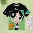 thumbnail image 5 of The Powerpuff Girls Womens T-Shirt Round Neck Short Sleeve Tee Shirts Summer Breathable Tops Blouse M, 5 of 8