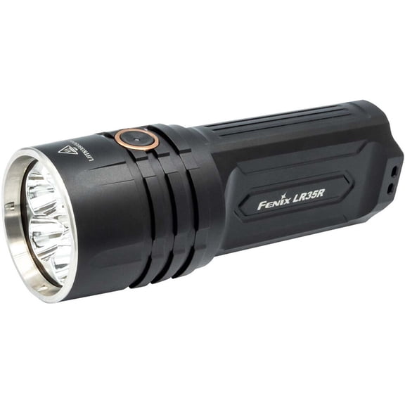 Fenix Lighting LR35R Lithium Ion 10000 Lumens Luminus SST40 LED Flashlight, Black