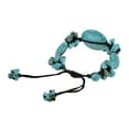 thumbnail image 4 of Handmade Medallion Blue Turquoise Cluster Pull Bracelet, 4 of 5