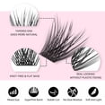 thumbnail image 3 of YUANZHIJIE 144pcs/case 100% Handmade DIY Lashes Extension 8-16mm Mix Length Eyelashes Segmented Eyelashes Bundle Lash, 3 of 5