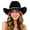 Z28-Black, variant on LILIYA Cowboy Hat,Cowgirl Hat,Lightweight Western Cowboy Hats for Women/Mens/Straw Casual with Shapeable Wide Brim Cowboy Hat Jazz Cap Fedora Headwear