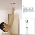 thumbnail image 3 of KAKOWELY 2Set Lamp Adapters Light Bulbs Adapter Silver PVC for Table Lamp, 3 of 8