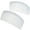 White, variant on Paris CP2911 French Side Combs Large Curved, Clear French Twist Hair Combs Decorative, Strong Hold Hair Clips for Women Bun Chignon Up-Do, No Slip Styling Girls Hair Accessories, Made in France