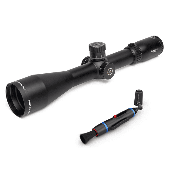 Athlon Midas TAC 5-25x56 Riflescope 34mm FFP APRS6-MIL Reticle with Wearable4U Lens Cleaning Pen Bundle