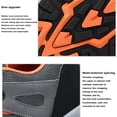 thumbnail image 3 of Waterproof Hiking Shoes Breathable Lightweight Outdoor Trainers Anti-Slip Safety Trainers Puncture Proof Steel Cap Toe Shoes Unisex Gray 36-46 EU, 3 of 6