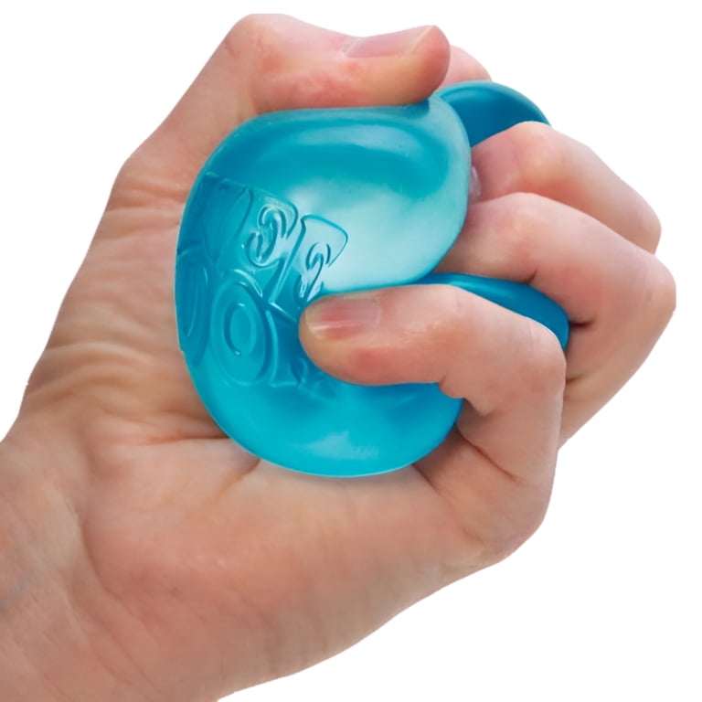 Needoh Nice Cube - 3 Palline Antistress Nee Doh, Giocattolo Sensoriale Per Bambini E Adulti, 4 Cm, Blu/Verde/Rosa
