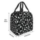 thumbnail image 3 of Easygdp Black White Leaves Bolsa Térmica Premium - Tela Oxford Impermeable, Gran Capacidad, Bolsillo Frontal, Unisex para Trabajo, Escuela, Actividades al Aire Libre y Picnics, 3 of 8