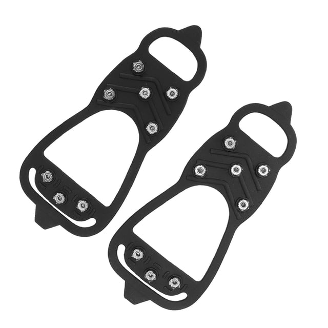 Apretones de nieve de tracción, tacos de hielo antideslizantes, picos de zapatos, agarres de nieve de hielo, diseño elevado
