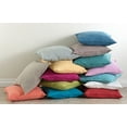thumbnail image 4 of SARO 13049.OB20S 20 in. Square Fringed Design Linen Down Filled Pillow - Ocean Blue, 4 of 9