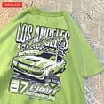 thumbnail image 5 of Cool Racing Cars Printed Short Sleeve Breathable Fashion T Shirts Breathable Streetwear Clothing Everyday Cartoon T-Shirt Brown M, 5 of 5