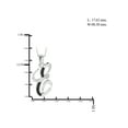 thumbnail image 2 of JewelersClub Black Diamond Accent Sterling Silver A TO Z Initial Pendant, 18", 2 of 4