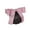 Pink, variant on Eosunjian Women Hair Net Temperament Solid Color Bow-knot OL Fishnet Decorative Soft Anti-slip Hair Clip Hair Snood for Airline Stewardess