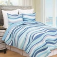 thumbnail image 3 of Juego de ropa de cama C&F Home Sea Waves Coastal King de 3 piezas, 3 of 9