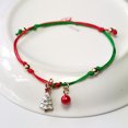 thumbnail image 3 of Fiudx Liquidación de ofertas flash Pulsera tejida a mano en copo de nieve y árbol de Papá Noel, regalo navideño, joyería, 2020, 3 of 3