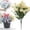 D, variant on Fake Flowers, Artificial Flowers for Outdoors, Spring Flowers Artificial, Spring Artificial Flower Bundles 1 Bundle Plastic Cemetery Memorial Bouquet for Grave Decorations
